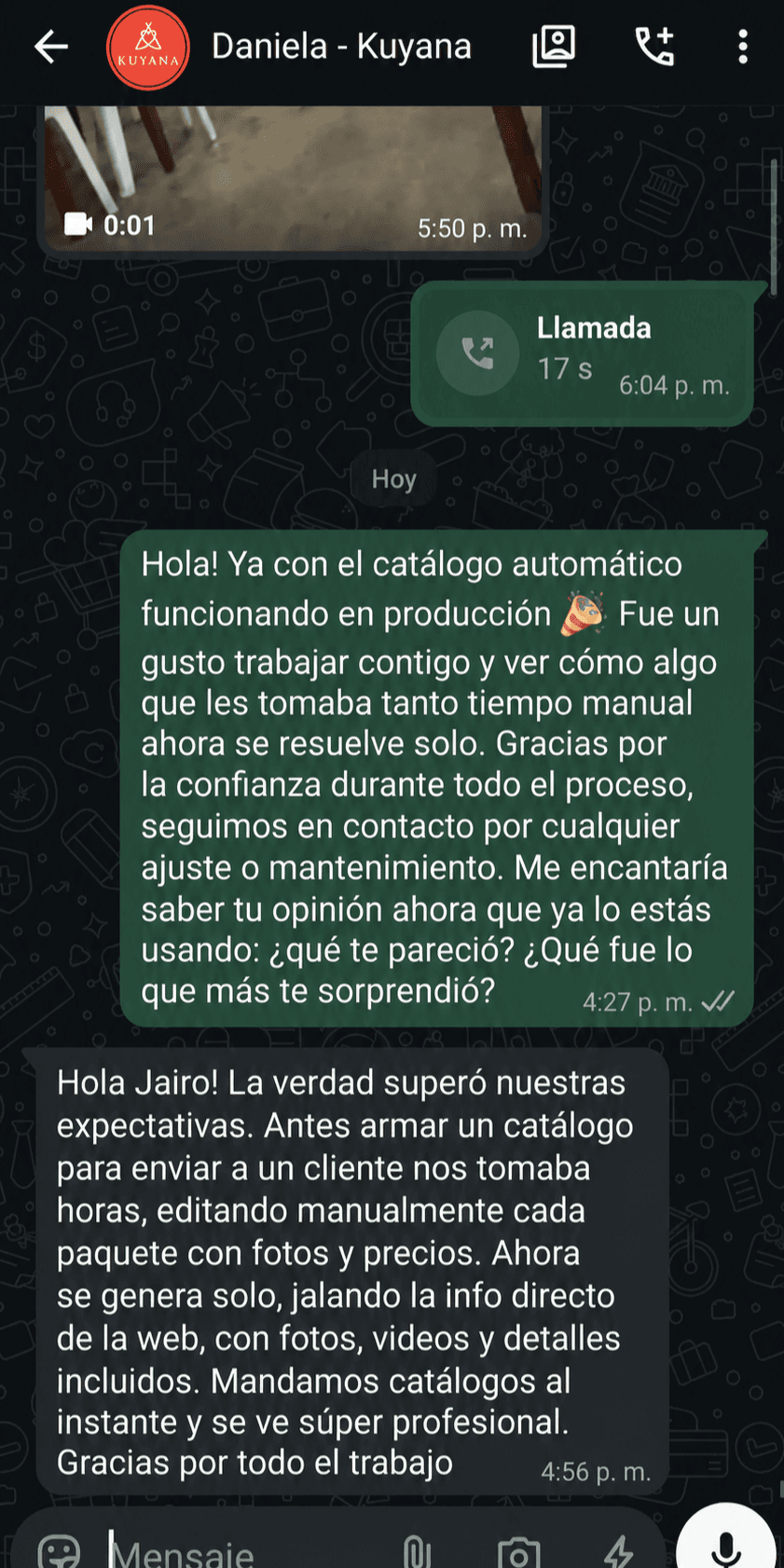 Testimonio de Empresa Kuyana