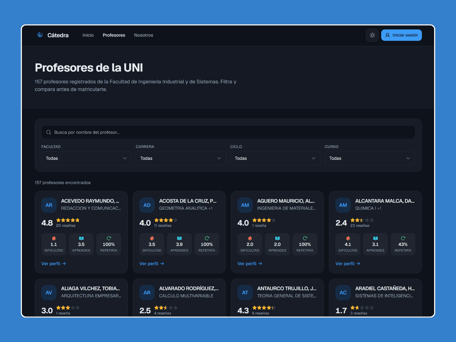 Califica Profesores: matricularse con información real — imagen 3
