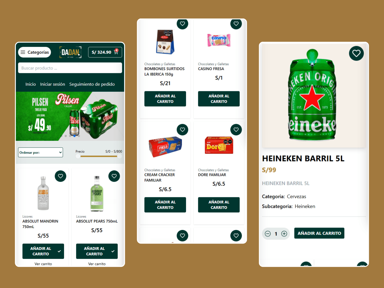 Tienda online propia + app de administración para Dadan — imagen 3
